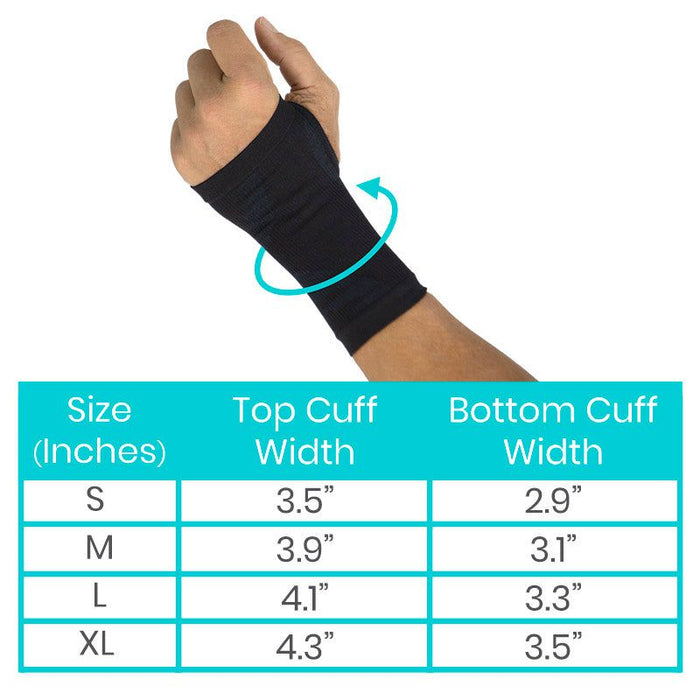 Wrist Sleeves sizes