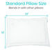 Standard Pillow Size, Blends in with other pillows