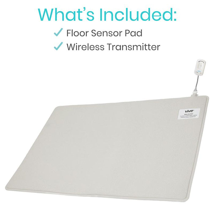 What's Included, floor sensor pad and wireless transmitter