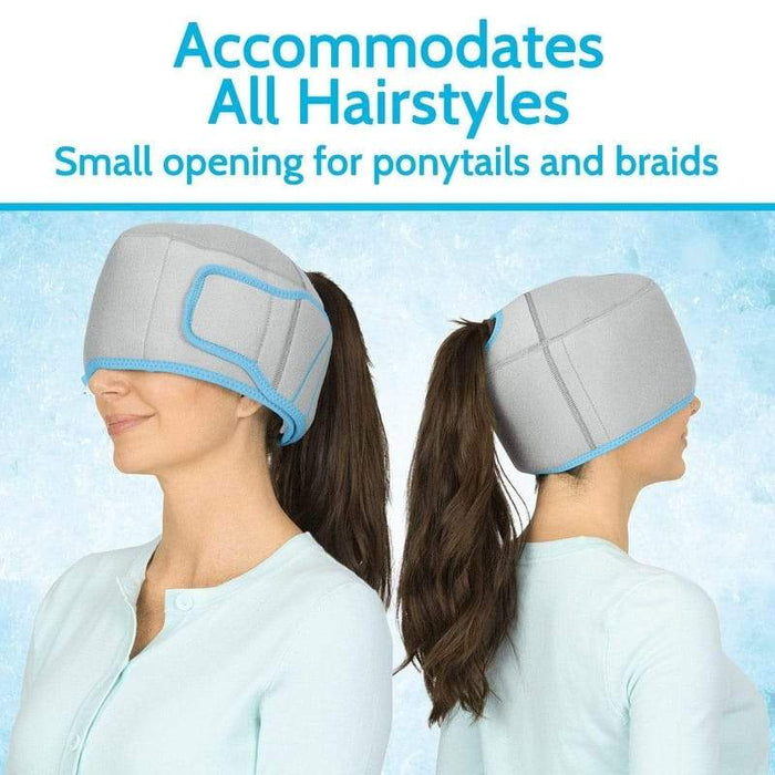 Accommodates All Hairstyles Small opening for ponytails and braids