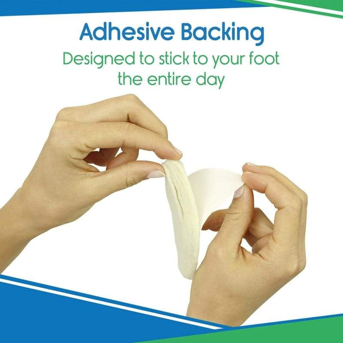 Adhesive Backing, Designed to stick to your foot the entire day