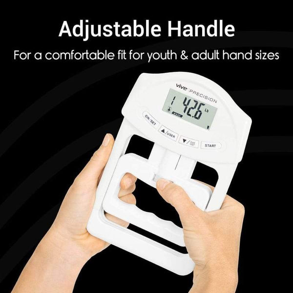 Grip Strength Tester - Hand Dynamometer - Vive Health