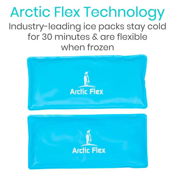 Arctic Flex Technology. Industry-leading ice packs stay cold for 30 minutes&are flexible when frozen