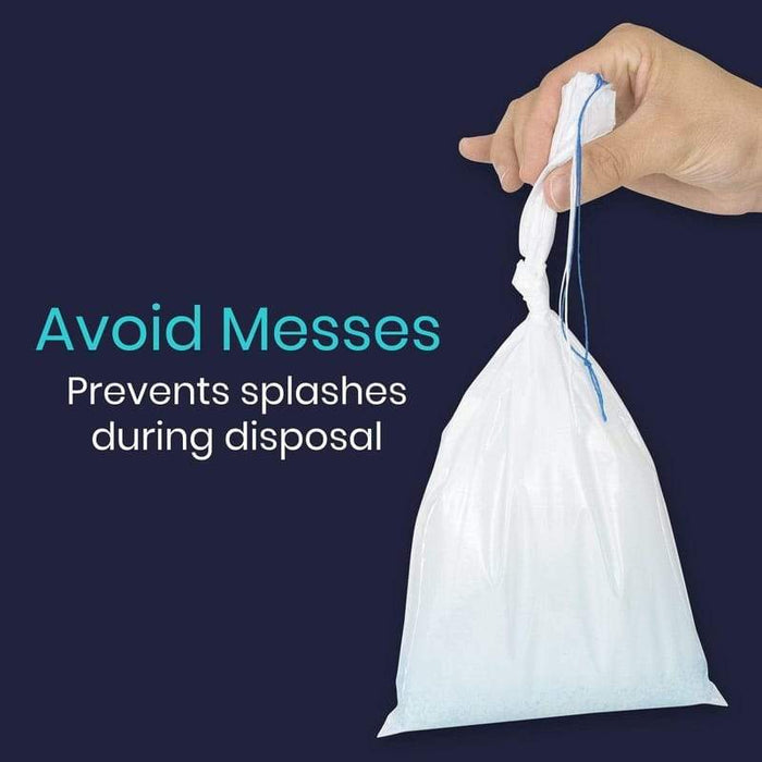 Avoid Messes. Prevents splashes during disposal 