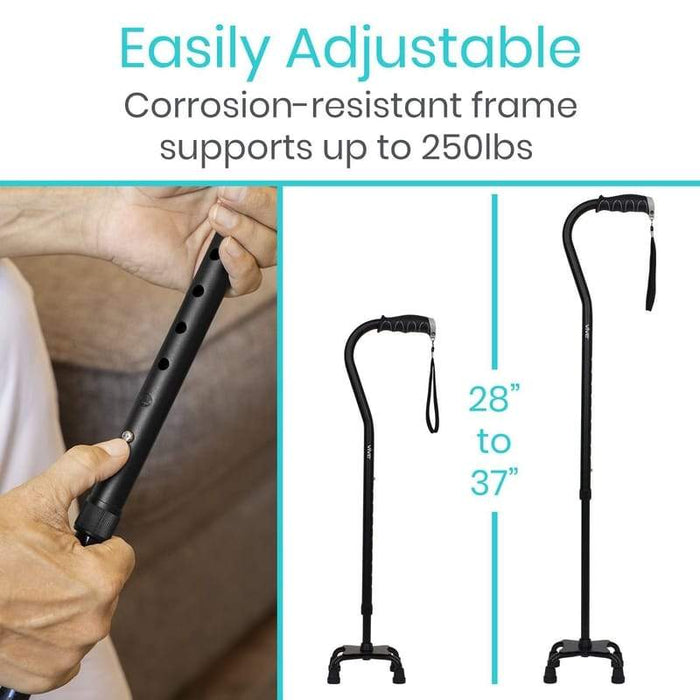 Easily Adjustable, Corrosion-resistant frame supports up to 250lbs