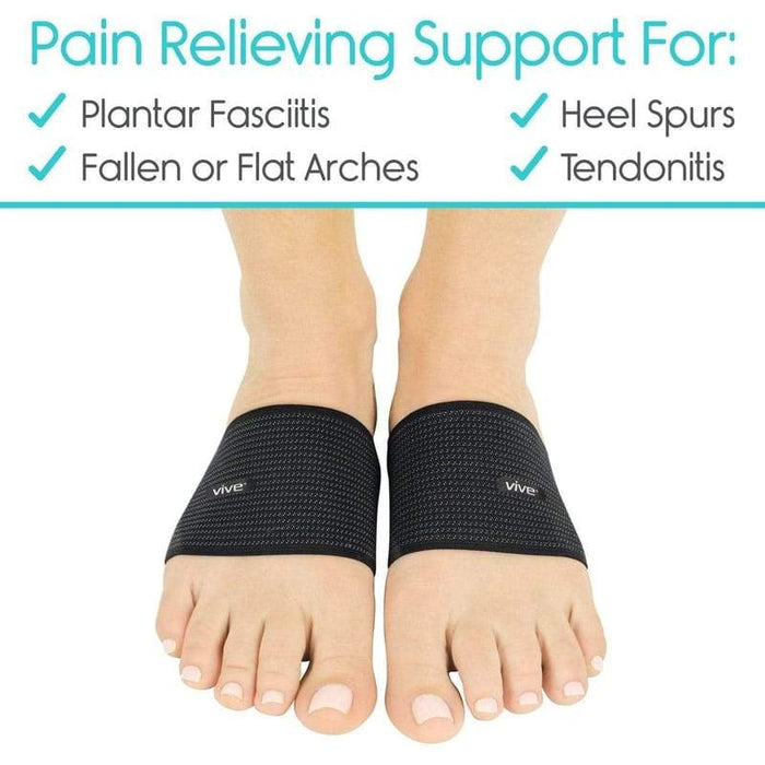 Pain Relieving Support For: 1. Plantar Fasciitis 2. Fallen or flat arches. 3. Heel support. 4. Tendonitis