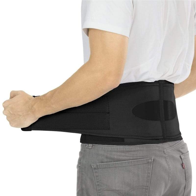 Adjustable Medical Breathable Back Braces For Lower Back Pain with 4 Stays,  Anti-Skid Lumbar Support Belt, Medium