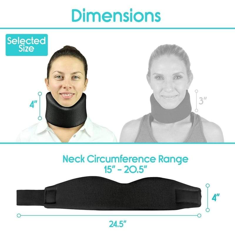 Neck Brace - Soft Foam Cervical Collar Support - Vive Health