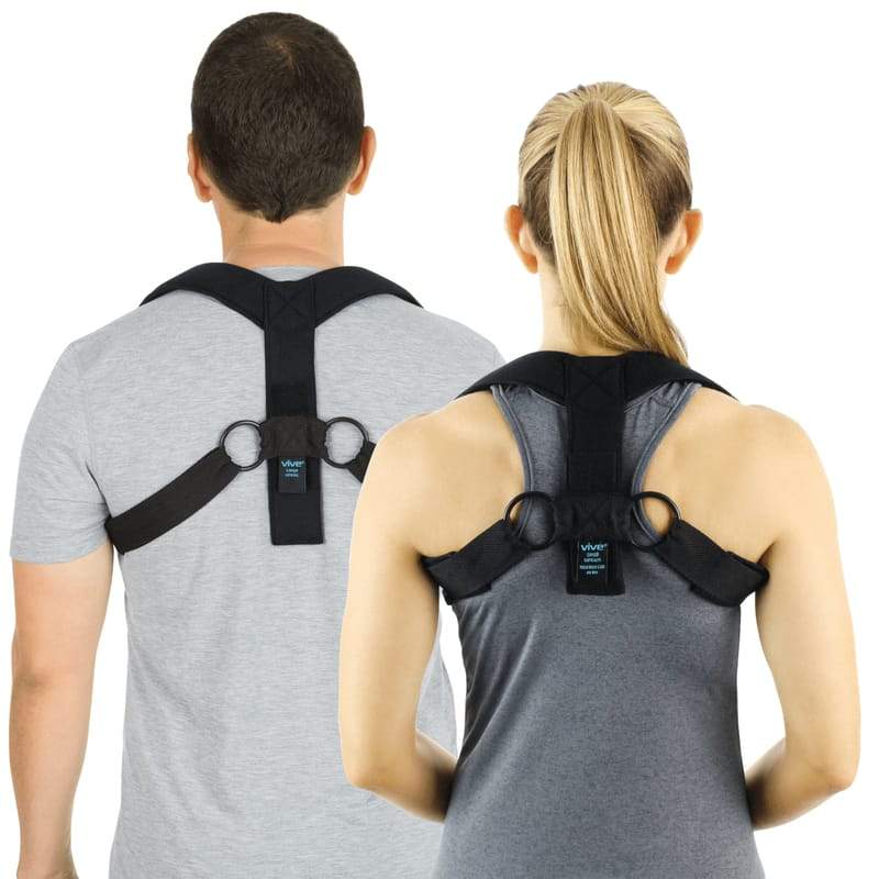 Comfort Posture Corrector Brace / 100% - Cotton Inner Layer - Black, Large,  Waist 36 - 39½ : : Health & Personal Care