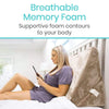 Breathable Memory Foam, Supportive foam contours to your body