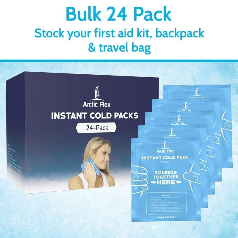 Instant Cold Packs - Single Use Injury Pain Relief - Vive Health