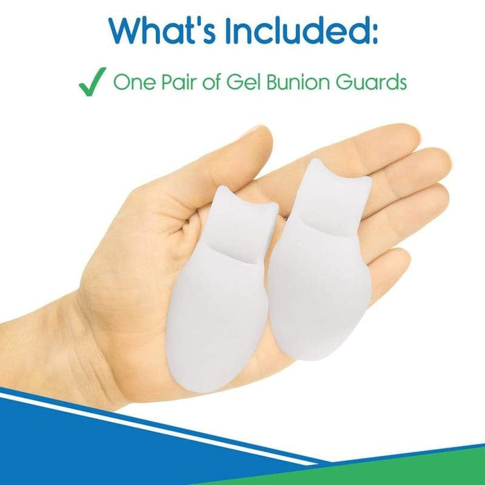 What's Included: One Pair of Gel Bunion Guards