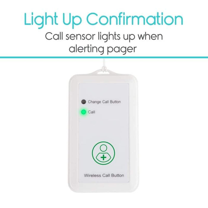 Light Up Confirmation. Call sensor light up when alerting pager