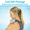 Cold Self-Massage Relieves tired, sore and aching muscles