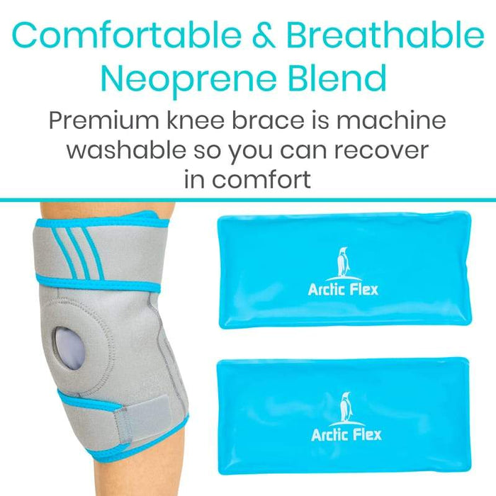 Comfortable&Breathable Neoprene Blend. Premium knee brace is machine washable so you can recover in comfort