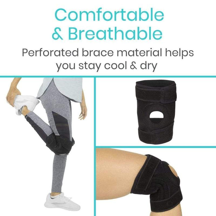 Comfortable&Breathable Perforated brace material helps you stay cool&dry