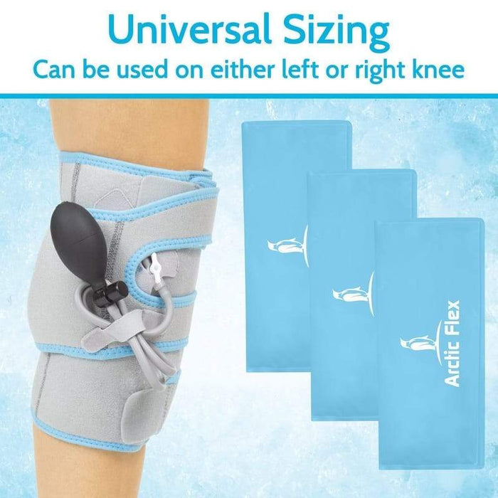 Universal sizing that can be used on either left or right knee