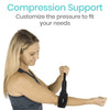 compression support. Customize the pressure to fit your needs