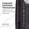 Integrated Fahrenheit Thermometer. Easily monitor and maintain your required temperature