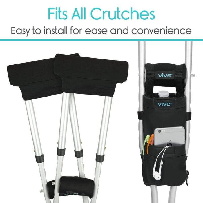 Fits All Crutches. Easy to install for ease and convenience