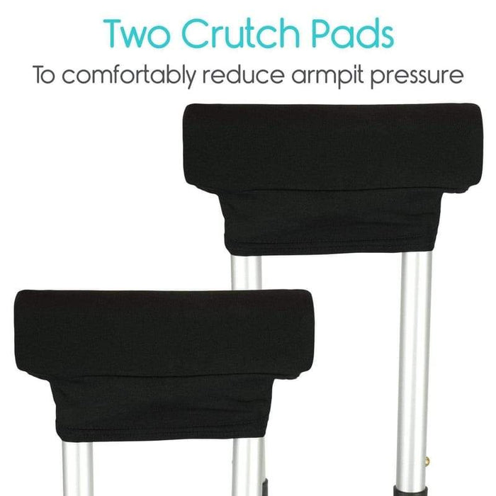 Two Crutch Pads to comfortably reduce armpit pressure