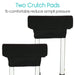 Two Crutch Pads to comfortably reduce armpit pressure