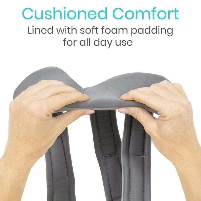 Cushioned Comfort Lined with soft foam padding for all day use