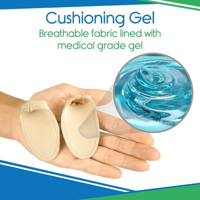 Cushioning Gel. Breathable fabric lined with medical grade gel