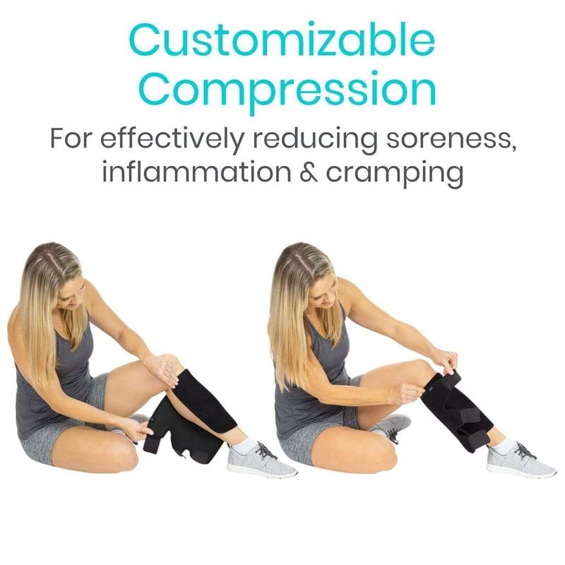 Calf Brace Adjustable Shin Splint Support Lower Leg Compression Wrap  Increases Circulation Reduces Muscle Swelling Calf