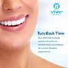 Turn back time. Our effective formula quickly dissolves stains and plaque for a more flawless appearance