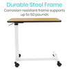 Durable Steel Frame Corroison-resistant frame supports up to 50 pounds