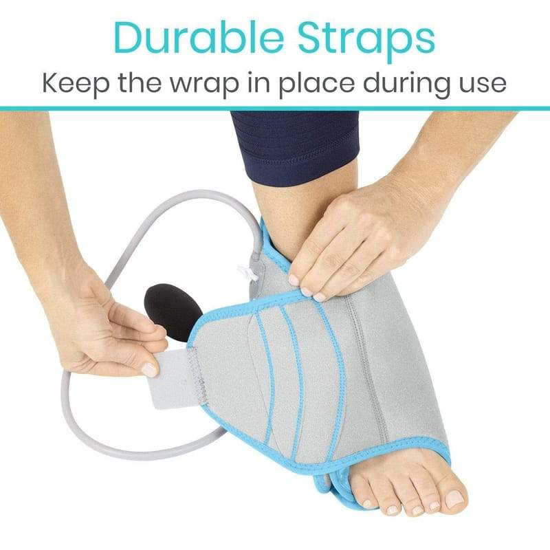 Ankle Sprain Bundle - Brace, Ice Wrap, Elevation Pillow - Vive Health