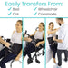 Easily Transfers From: Bed, Car, Wheelchair, Commode