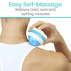 Easy self massage. Relieves tired, sore and aching muscles