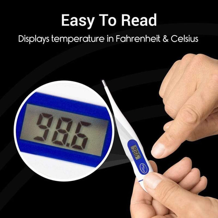 Easy To Read. Displays temperature in Fahrenheit&Celsius