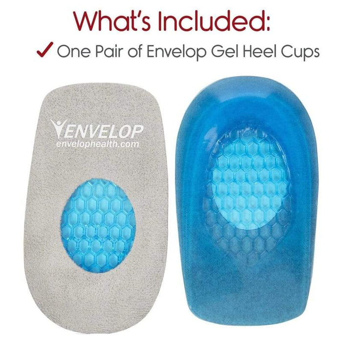 What's Included: One Pair of Envelop Gel Heel Cups