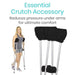 Essential crutch accessory. Reduces pressure under arms for ultimate comfort