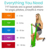 7 foot bands are a great addition to yoga, pilates, crossfit and more