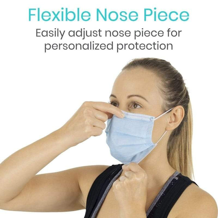 Flexible Nose Piece. Easily adjust nose piece for personalized protection