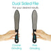 Dual Sided File for your desired results: Coarse Grinding, Fine Grinding