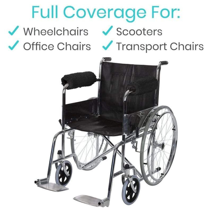 Provides full coverage for wheelchairs, scooters, office chairs and transport chairs