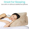 Great For Sleeping, Use with or without additional pillows