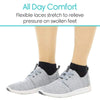 All Day Comfort. Flexible laces stretch to relieve pressure on swollen feet