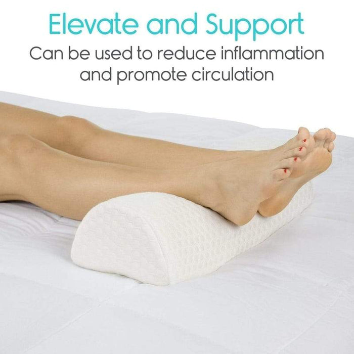 Elevate and support. Can be used to reduce inflammation and promote circulation}