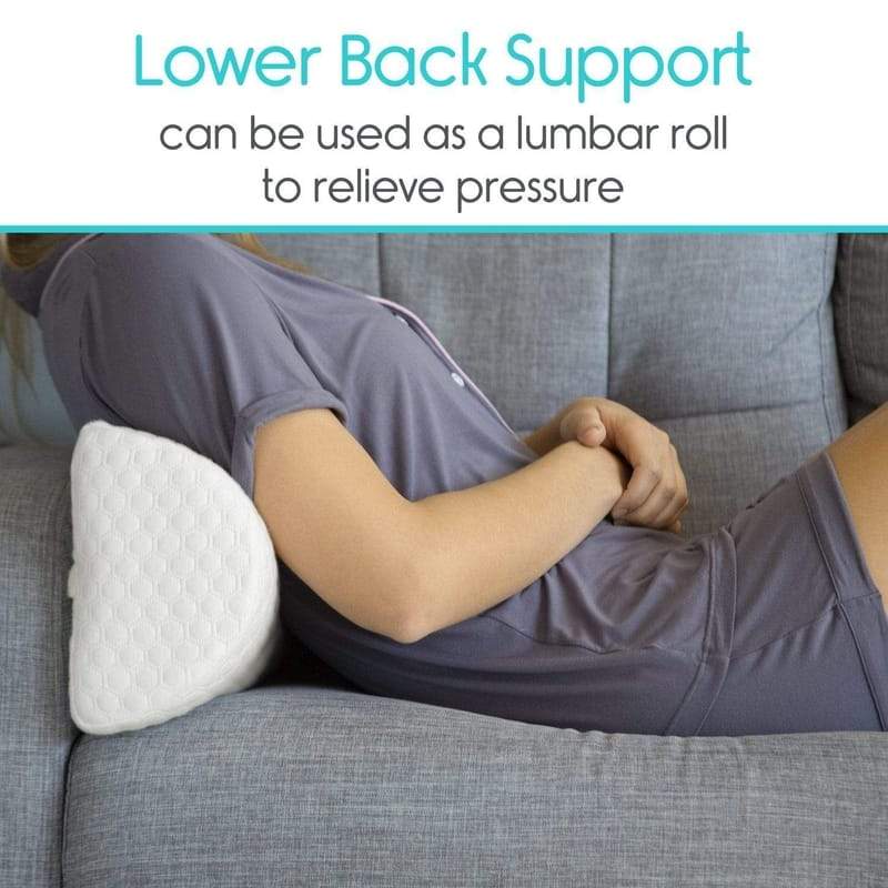 2 Pack Large Half Moon Bolster Pillow for Legs, Knees, Lower Back and — All  Sett Health