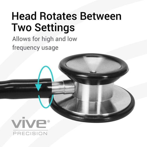 Head Rotates Between Two Settings, Allows for high and low frequency usage