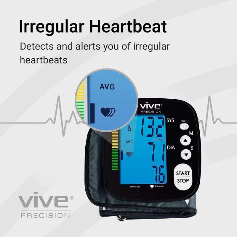 Blood Pressure Kit - BP Monitor, Cuff, Adapter + Case - Vive Health