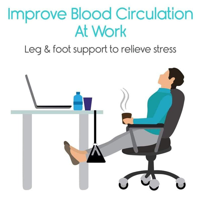 Improve Blood Circulation At Work. Leg & foot support to relieve stress