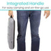 Integrated Handle For easy carrying and on-the-go use