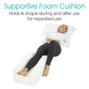 Supportive Foam Cushion Holds its shape during and after se for repeated use